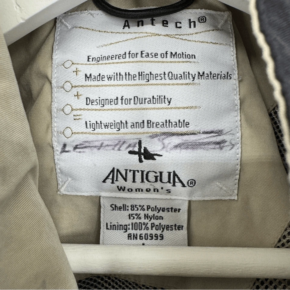 Pullover cortavientos vintage Antech Antigua golf grande Foto 4 de 4