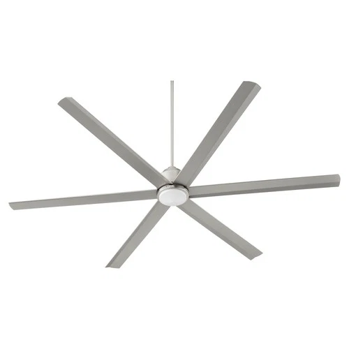 Satin Nickel 80"Ceiling Fan from the Titus Collection - Picture 5 of 6
