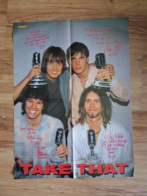Take That  / Popcorn Poster  90er / 4 Seiten 