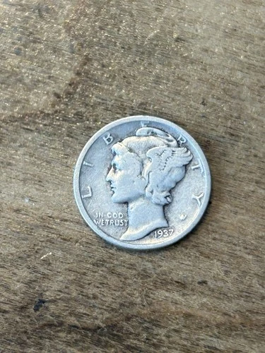 1937S Mercury Dime VG