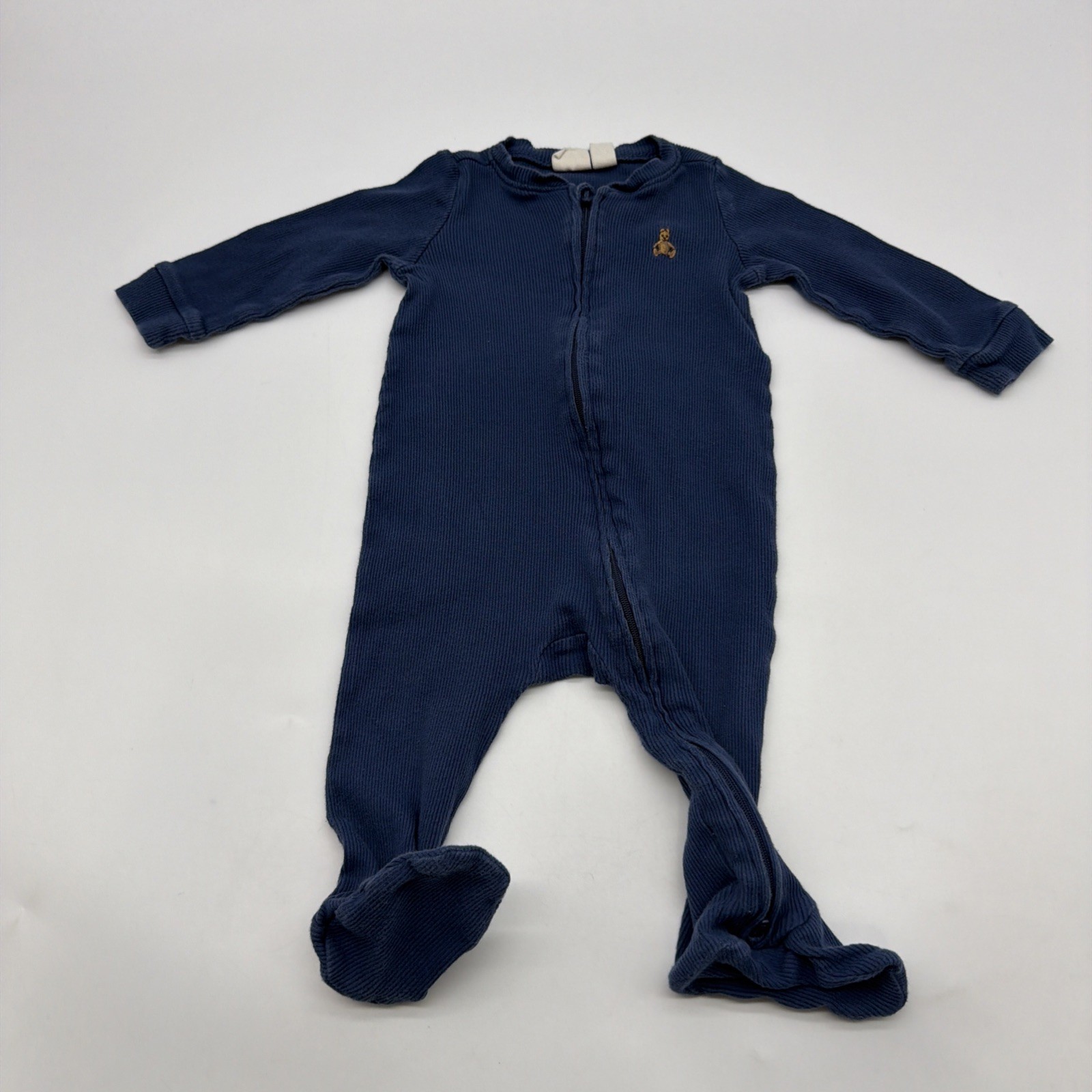 Baby Gap One Piece Toddler Boys Size 6-9M Blue Full Zip 100% Cotton.#44845
