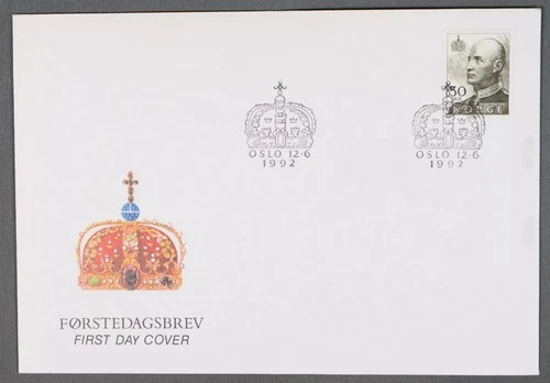 MayfairStamps Sweden FDC 1992 Royal Crown First Day Cover aax_27757