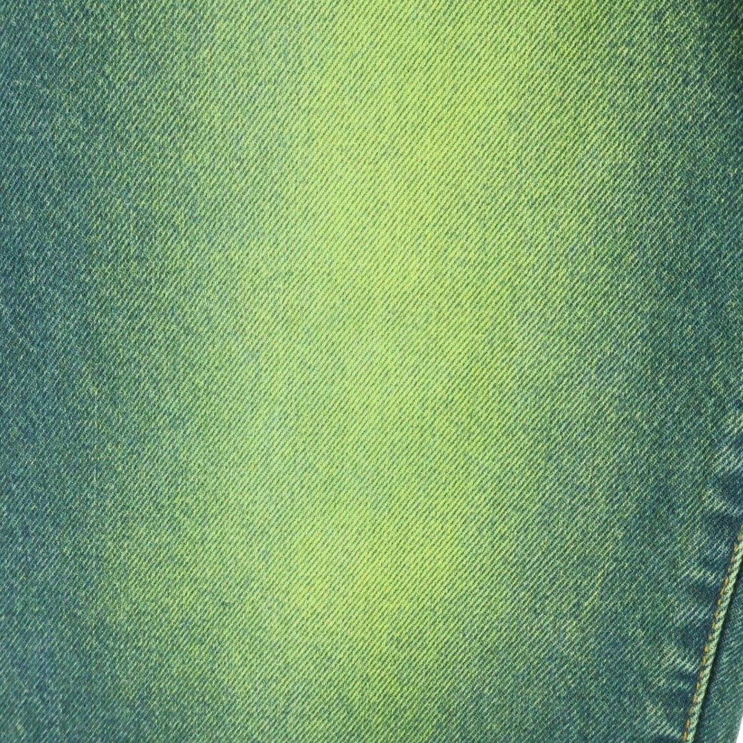 SUPREME 23aw Regular Jean Overspray Green Straight Denim Pants Used b5f63d683245 thumbnail 5