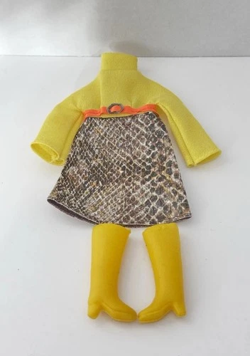 Barbie Francie Snake Charmers #1245 Vintage Snake Skin Dress & Boots 1960’s