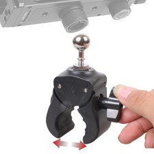 Motorcycle Bike Handlebar Clamp Ball Head Clamp Mount Tripod Flash Light Stand