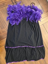 Black And Purple Feather Dress Costume