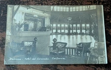 RPPC-Real Photo Ballroom Hotel del Coronado-San Diego, CA-AZO 1904-18-Unposted