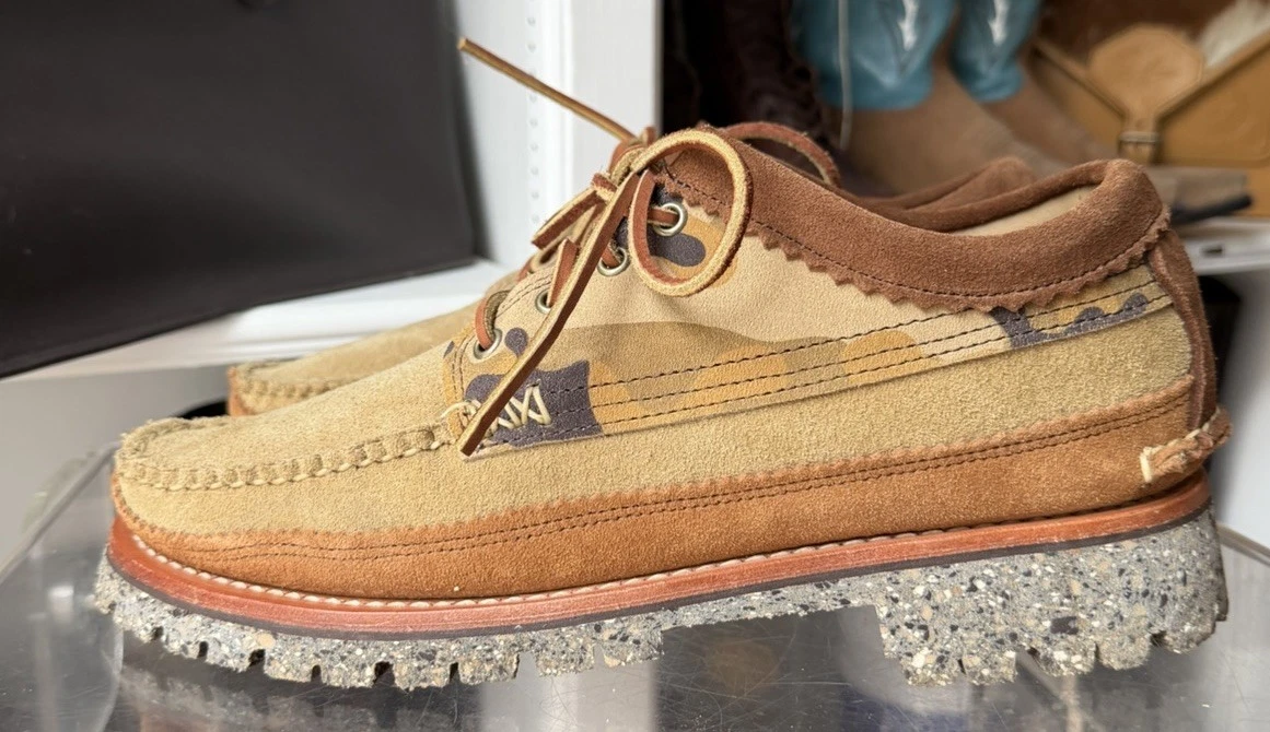 Camouflage Moccasin Casual Shoes for Men with Upper Leather  display picture 1