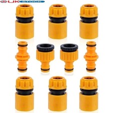 10x Garden Hose Tap Connector Hose Pipe Fittings Kit Quick Connectors Adapter