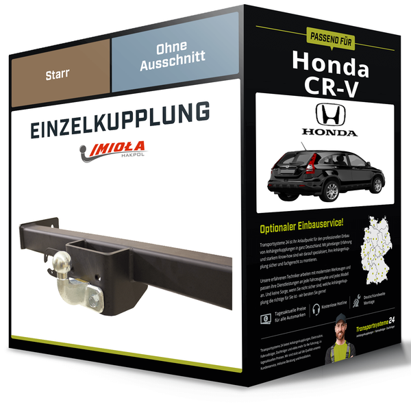 Starre AnhäNgerkupplung für Honda CR-V 09.2001-03.2007 II Typ RD Imiola Hak-Pol-image