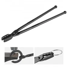 VEVOR Blacksmith Tongs,18 Wolf Jaw Tongs,Carbon Steel Forge Tongs with A3 Steel