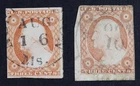 CKStamps: US Stamps Collection Scott#10 10A 3c Washington Used