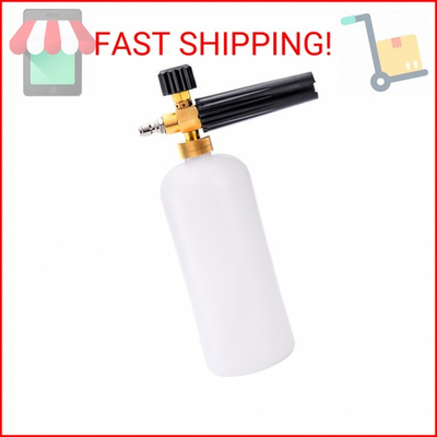 #ad Fasmov Foam Cannon Car Wash Pressure Washer Jet Wash 1 4quot; Quick Connector Adjus $22.35