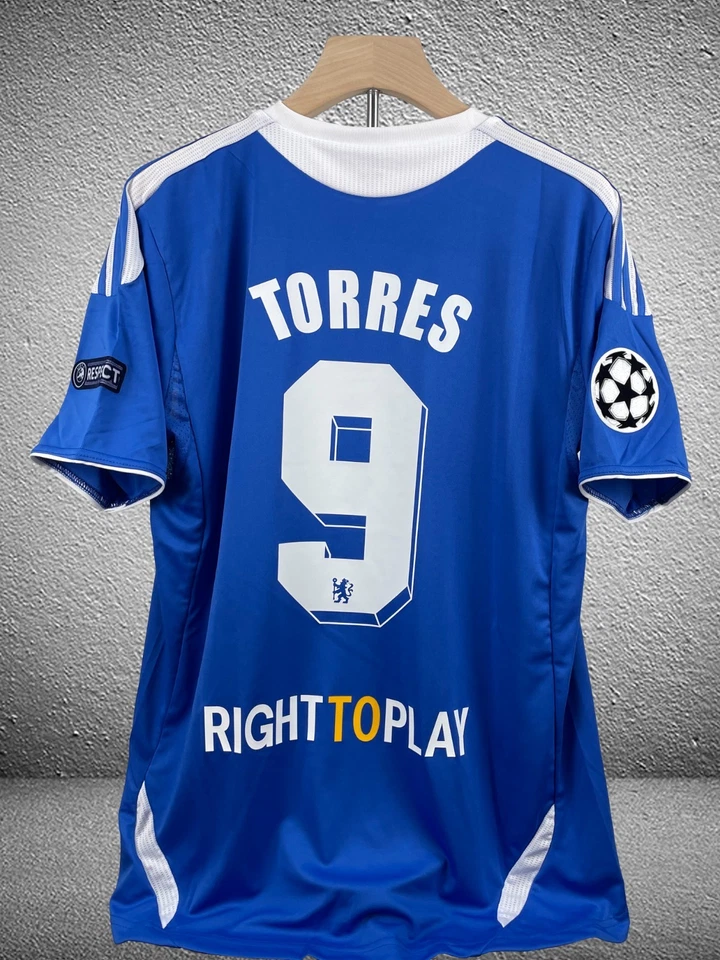 Camiseta Chelsea 2011-2012 local retro vintage - Fernando Torres #9 Foto 2 de 4