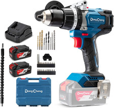 Trapano Avvitatore Batteria 120Nm Professionale Brushless 20V 2 Batterie 4Ah