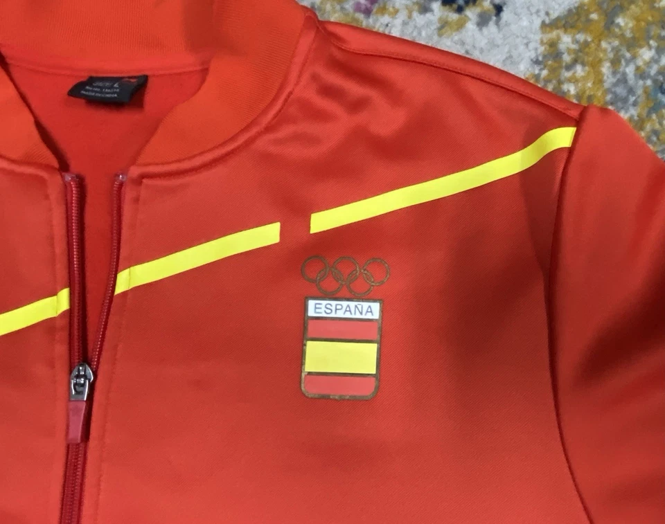 Chaqueta de Pista Li-Ning España Juegos Olímpicos de España Cremallera Completa, Talla Grande, con Bolsillos Foto 2 de 4