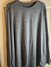 Champion C9 Men’s Shirt Long Sleeve Athletic Wear XXL Gray Pre Owned