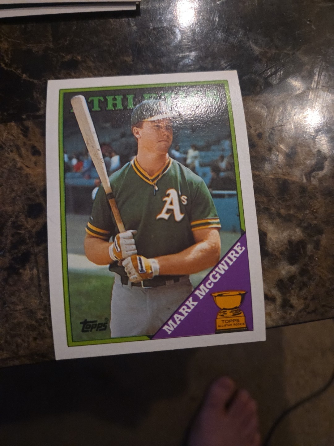 1988 Topps - Topps All-Star RC Mark McGwire #580 Collector's Edition (Tiffany)