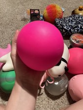 Squish Squeeze Toy Pink Ball