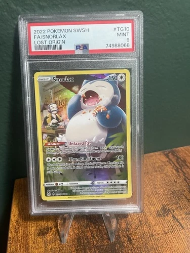 Snorlax Lost Origin Trainer Gallery Holo Ultra Rare TG10/TG30 PSA 9