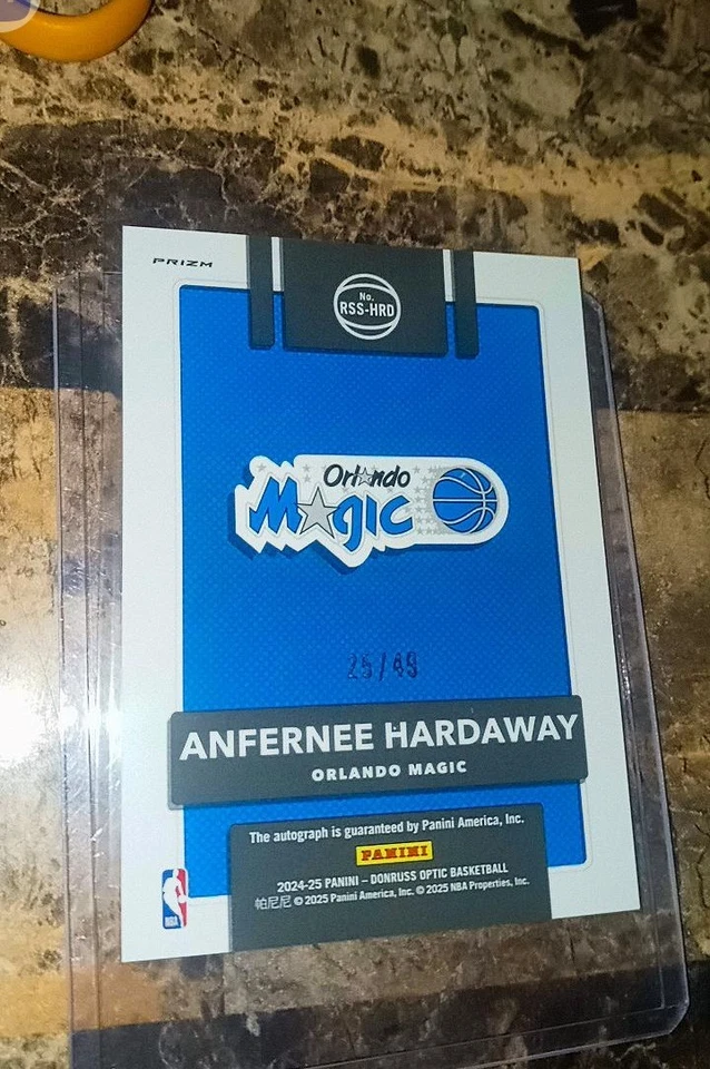 2024-25 Panini Donruss Optic Anfernee Hardaway Holo Prizm Autograph /49 #RSS-HRD - Image 2 of 2