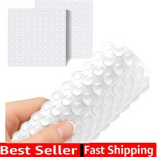 200 Pieces Cabinet Door Bumpers, 0.4inch Round Silicone Clear Self Adhesive B...