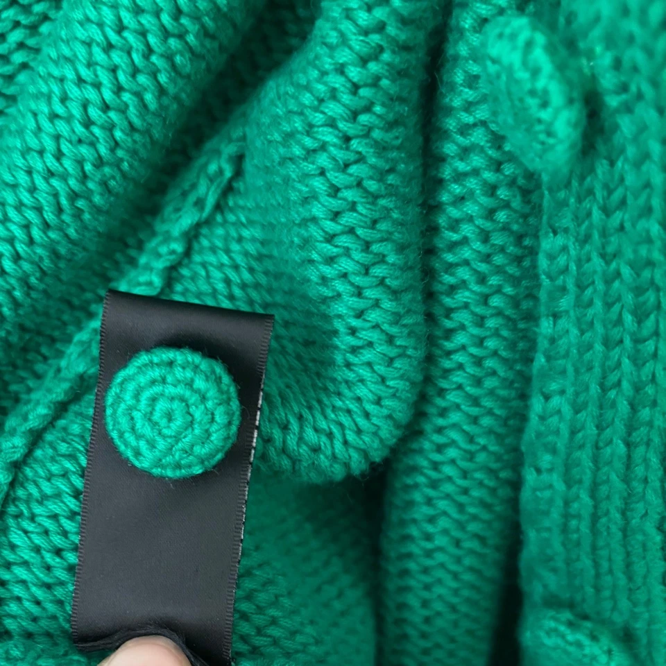 Cárdigan Suéter Michael Simon Verde Imitación Piel Blanca Papá Noel Dijes Navidad L Foto 4 de 4