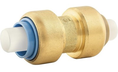Jones Stephens C77411LF 3/4'' Polybutylene x 3/4'' PlumBite Push On - Brass