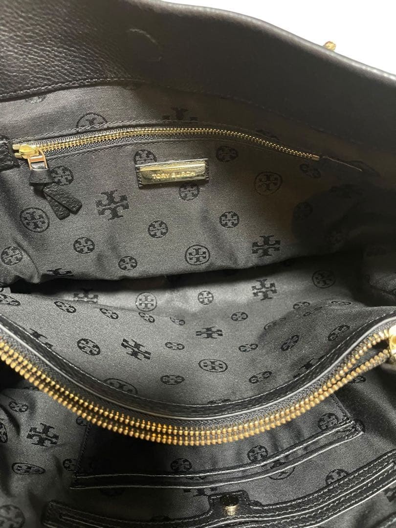 Tory Burch Tote Bag Leather Black Women's From Japan thumbnail 11