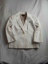 Talbots Blazer Jacket Womens Size 6 White One...