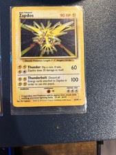 Pokemon 1999 Base Set Unlimited: Zapdos (16/102) LP Holo on eBay