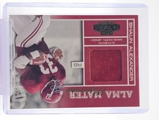 SHAUN ALEXANDER 2001 PLAYOFF HONORS ALMA MATER GAME-WORN PATCH #AM-1 Q1880