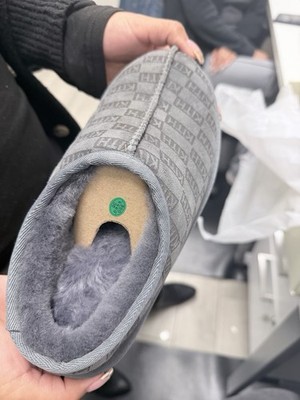 Kith Kithmas Monogram Shearling Slippers Size 38