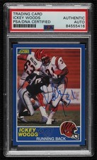 PSA/DNA 1989 Score Ickey Woods #63 Certified Authentic Auto 0xc6