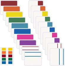 500 Pieces Sticky Index Tabs, Writable & Repositionable Page Markers, 2 Inch Fil