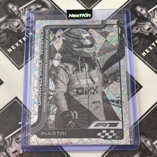 2025 Topps Chrome Formula 1 F1 Oscar Piastri #105 B&W Lazer Refractor SP McLaren
