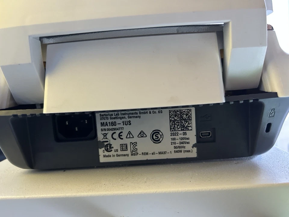 Analizador de humedad infrarrojo Sartorius MA160 analizador digital de humedad Foto 4 de 4