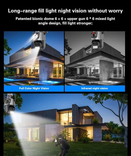 8MP 4K Wireless IP Camera WIFI Outdoor CCTV PTZ Smart Home Security IR Cam IP66 - Picture 18 of 19
