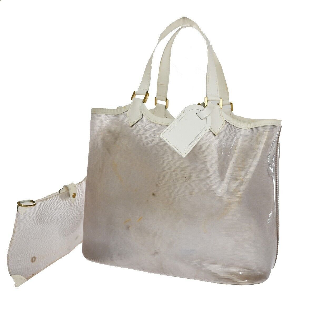 Louis Vuitton Plage Lagoon Bay Tote Large Beige Vinyl for sale 