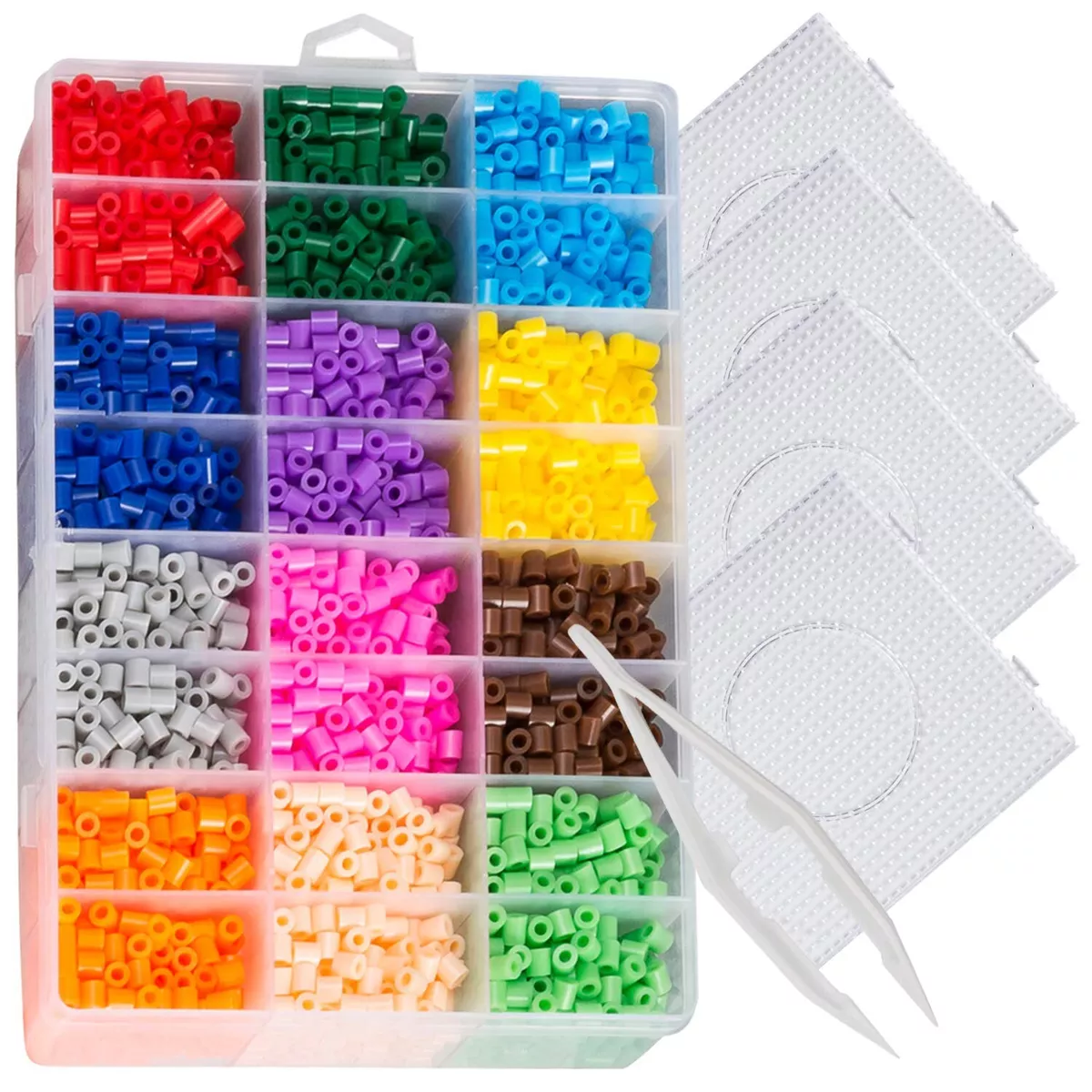 Colorful Perler Beads Stock Photo - Download Image Now - Bead