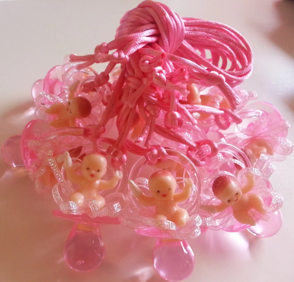 Pacifier Necklaces Small Plastic Baby Shower Game Favors Prize Decoration U~Pick - Image 3 of 4
