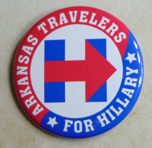 Hillary Clinton 2008 Arkansas Kampagne Pin Button Politisch