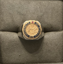 Vintage 14K Gold Filled Herff Jones University of Florida Signet Ring