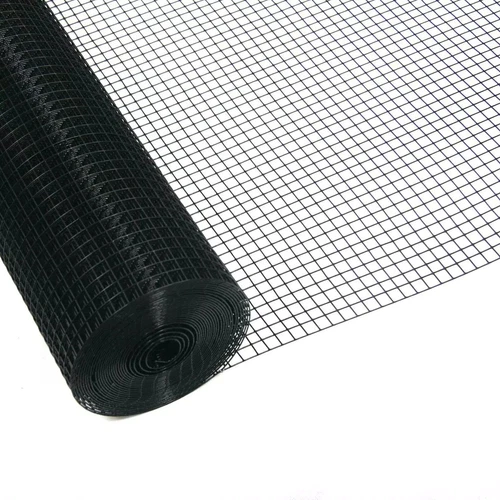 Black Welded Wire Dog Pen Fence SNAKE Mesh 6x6mm 1220h x 10M Roll galvanized PVC - Picture 2 of 15