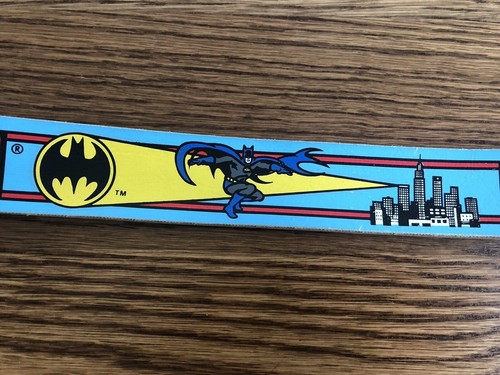 Vintage Batman Kids Belt 1991 DC Comics Lee Genuine Bonded Leather 20-22 In. USA - Picture 3 of 12