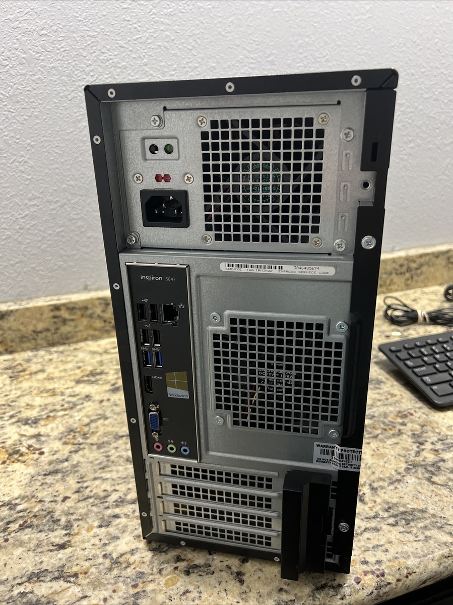 Dell Inspiron 3847, i3-4170 @ 3.5 GHz, 8GB RAM, 1TB HDD, W10