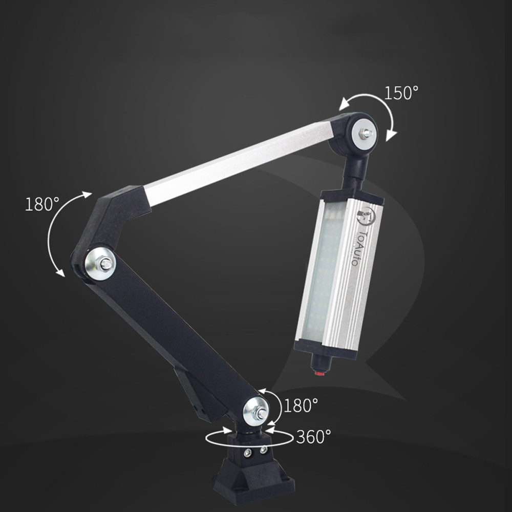 1pc 32W LED Light Swing Arm Milling Lathe Machine 110-220V Knee