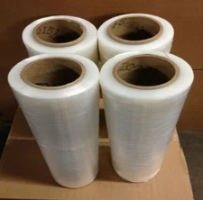 4 Rolls Hand Stretch Banding Plastic Film Shrink Wrap 18X1500 NEW