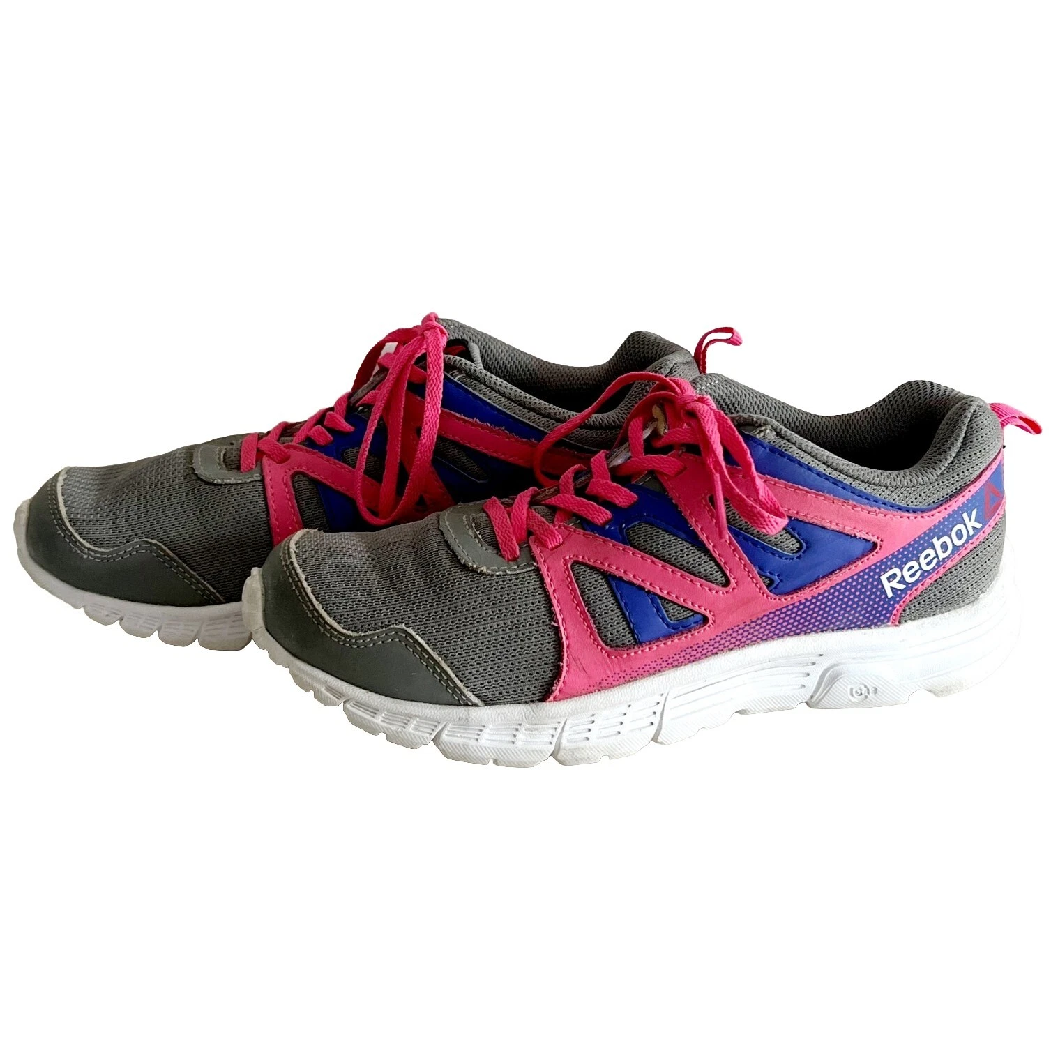 Baskets de course femme Reebok Run Supreme vêtements athlétiques gris rose 4,5 HW1