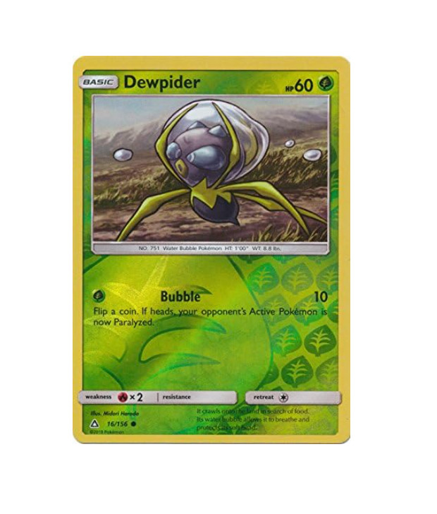Pokemon - Dewpider - 16/156 - Reverse Holo - Ultra Prism - NM/M